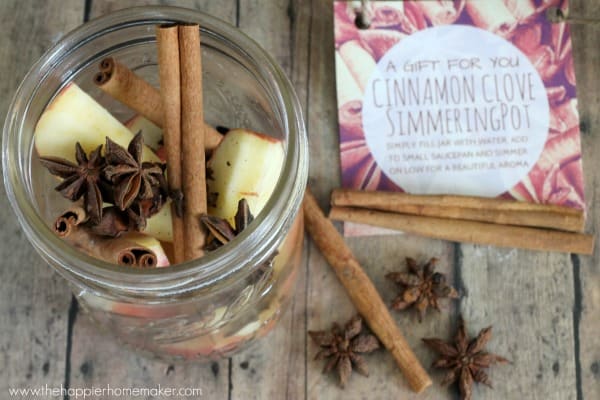 Cinnamon Clove Simmering Pot Recipe & Gift Tags