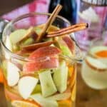 apple pie sangria in pitcher