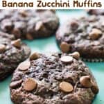 chocolate banana zucchini muffin