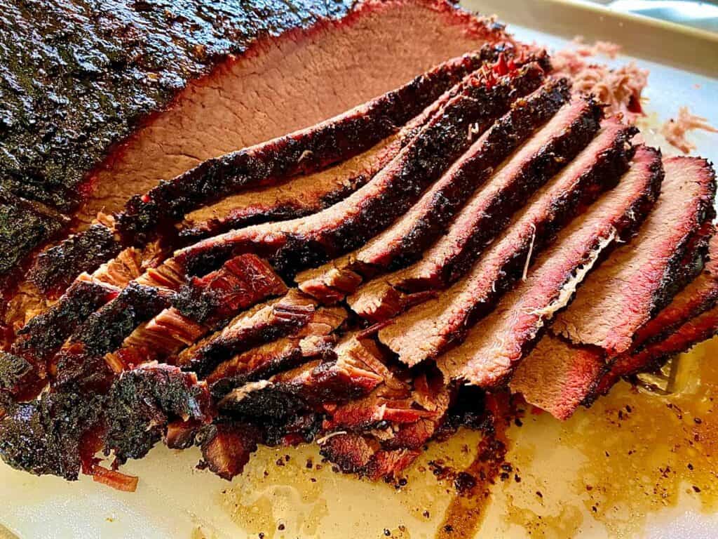 sliced beef brisket