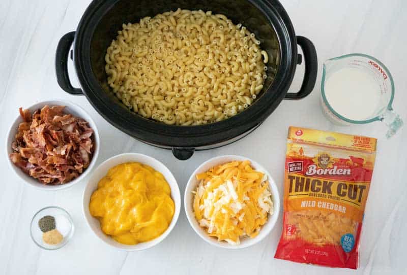 slow cooker mac and cheese ingredients