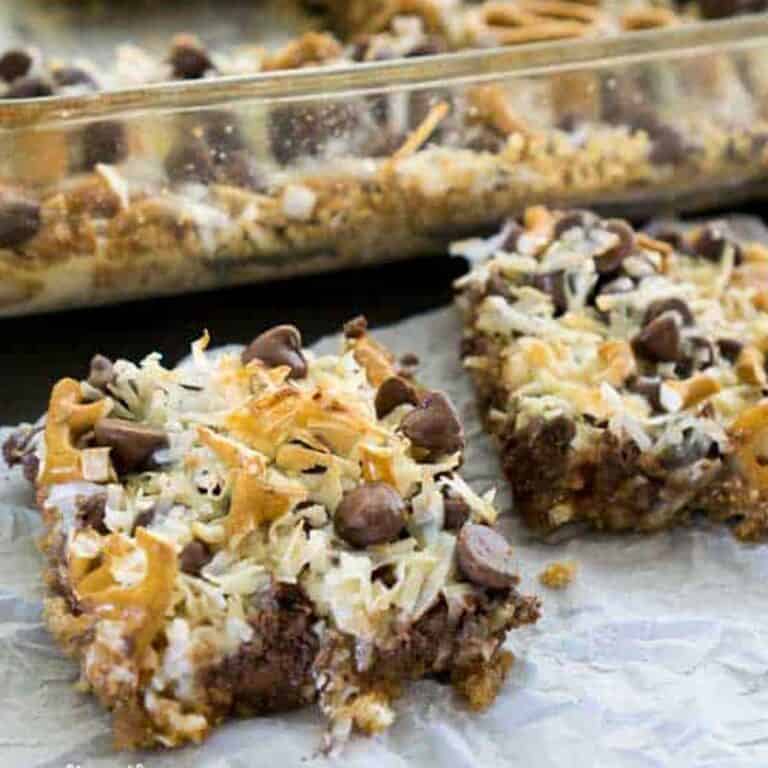 Caramel Pretzel Magic Bars