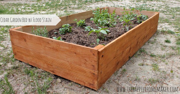 DIY raised cedar garden beds