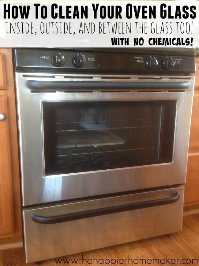 how to clean oven glass naturally