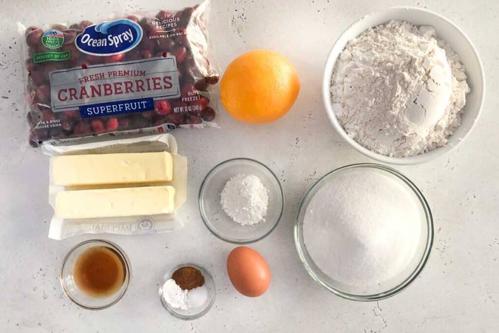 cranberry crumble ingredients