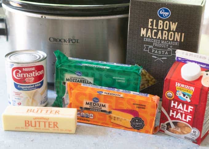 ingredients slow cooker mac and cheese real cheese