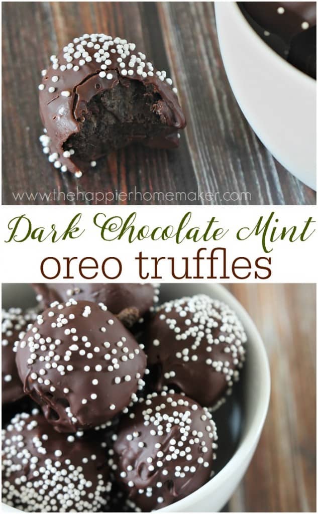 dark chocolate oreo truffles