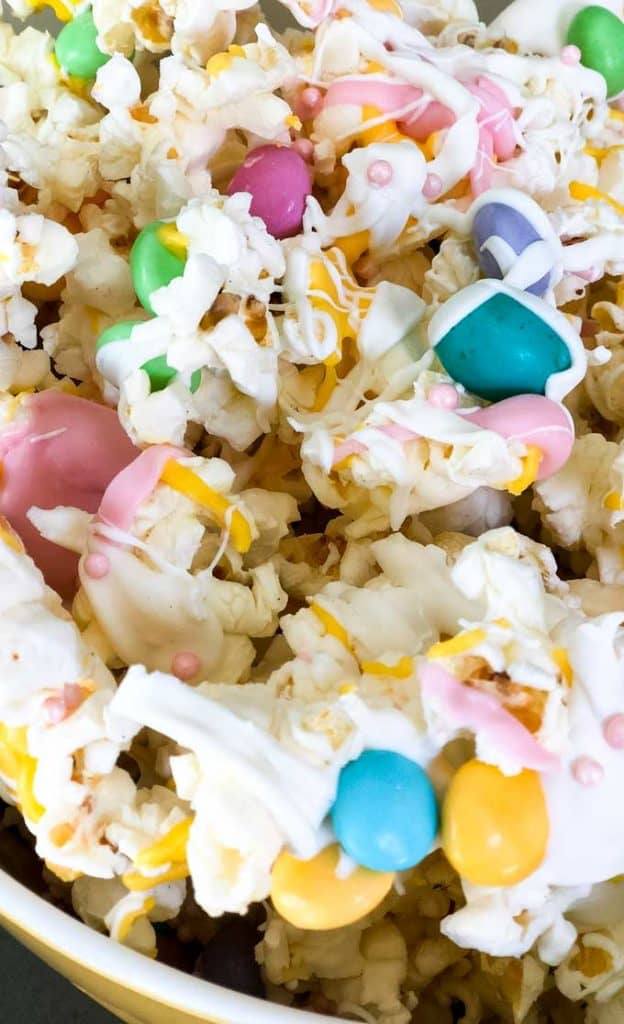 Easter gourmet chocolate popcorn