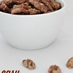Sugared Pecans are easy to make and make great holiday gifts-I always give these to coworkers are Christmas!