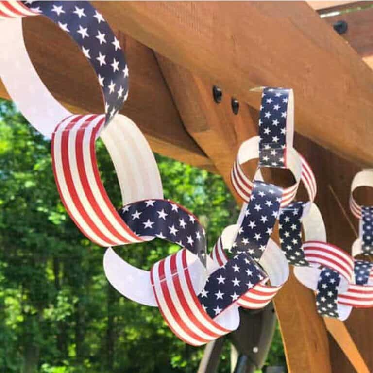 Free Printable Patriotic Paper Chain