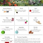 Gardening schedule printable with tasks by month