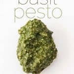 homemade basil pesto recipe with pine nuts and cheese