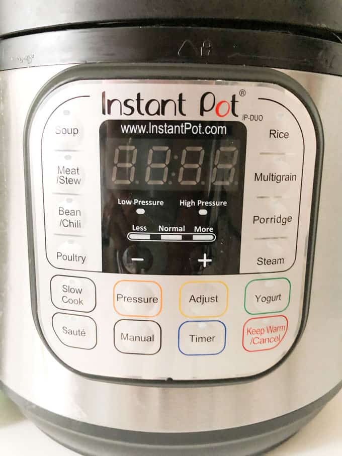 instant pot buttons