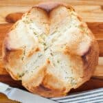 Irish soda bread on cutting board