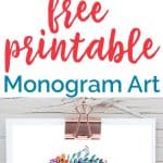 free printable monogram art written over photo of printable