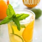 orange mojito with mint