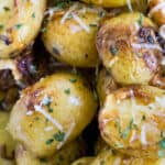 close up of parmesan roasted potatoes