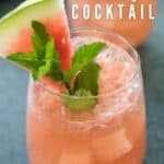 watermelon cucumber vodka cocktail