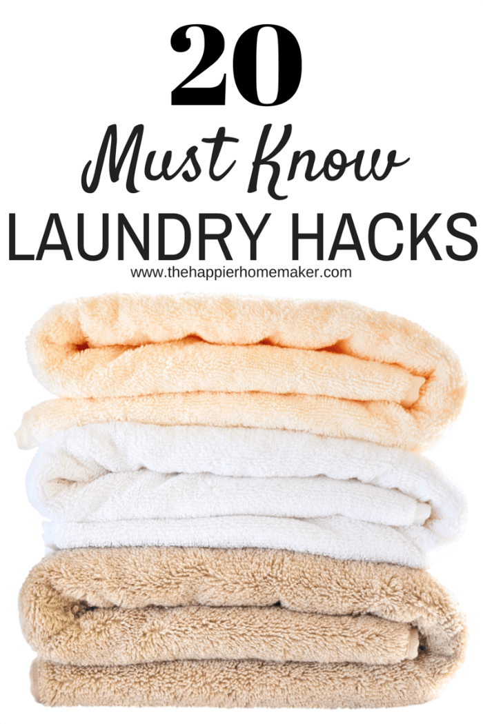 20 Must Know Laundry Hacks